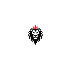 The Lion King Logo with Crown isolated with white background. 
