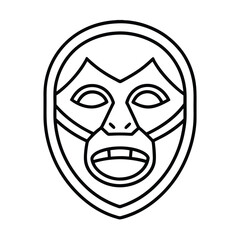 mask feeding on the face beneath