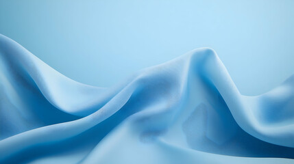 Obraz premium Abstract Blue Fabric Drape with Subtle Pattern