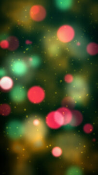 Vertical Winter Holiday Bokeh BackGround