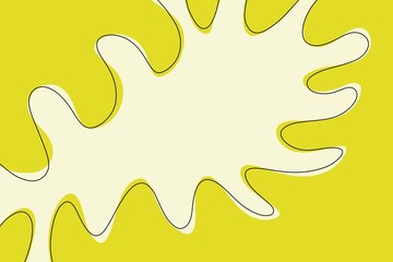 yellow paint splashes