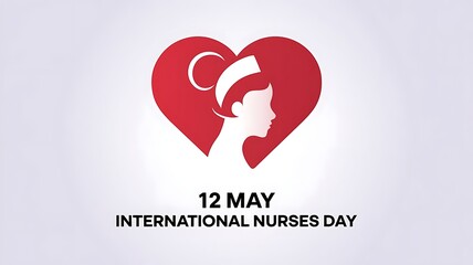 Celebrating International Nurses Day with a heartfelt silhouette of a nurse.