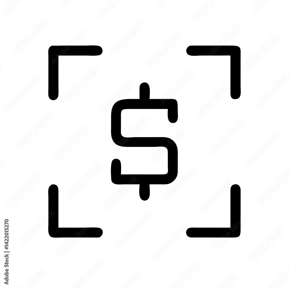 Aufkleber qr code payment scanner vector flat icon for apps and websites