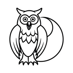 owl screeching in the moonlight