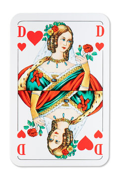 Playing Card Queen of Hearts French Deck