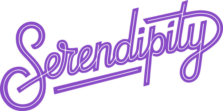 Serendipity Purple Script.