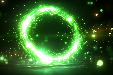 Obraz premium Abstract Glow Circle Design