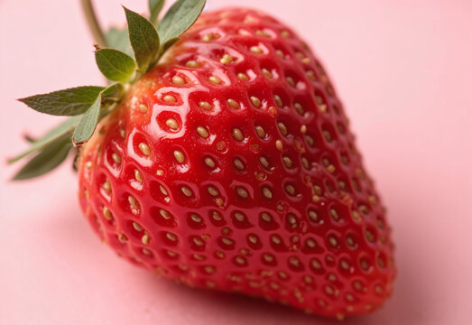 Close-Up Strawberry Texture