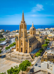 Paris church on Gozo island, Malta island