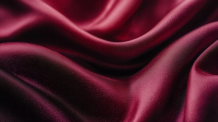 Fototapeta premium Luxurious crimson silk folds