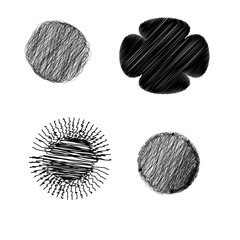 set of hand drawn vector illustration