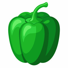 Capsicum white background 