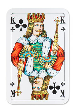 Playing card King of Clubs French deck
