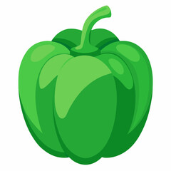 Capsicum white background 