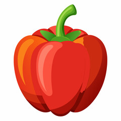 Capsicum white background 