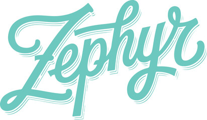 Zephyr Handwritten Logo.