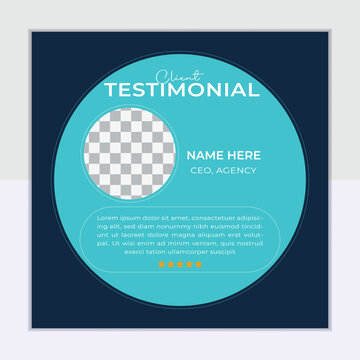 Modern Testimonial Social Media Post Template