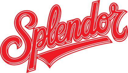 Red Splendor Typography.