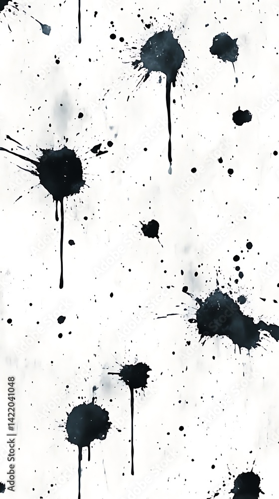 Poster abstract ink splatter pattern