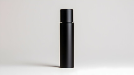 Black Roller Perfume Bottle on White Background