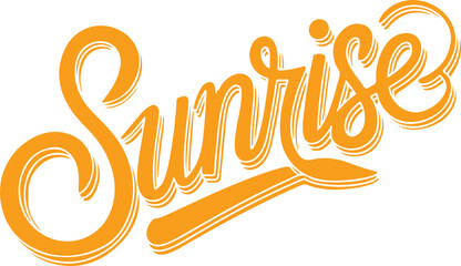 Obraz premium Sunrise Typography.