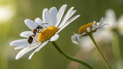 Obraz premium bee on flower