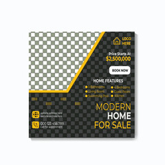 Real estate social media post template