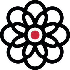 Obraz premium A bold-and-symmetrical-flower 
