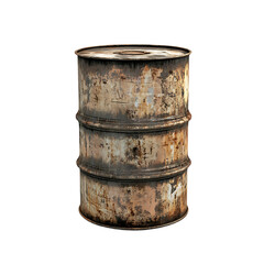 Obraz premium Rusty metal barrel, industrial waste, grunge texture