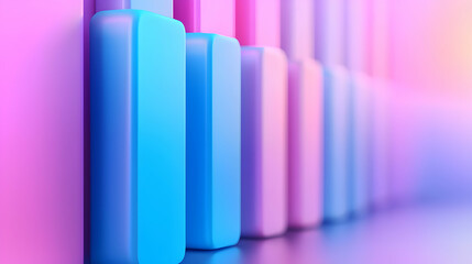 Abstract Geometric Shapes Background with Vibrant Pastel Colors