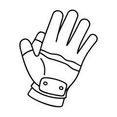 hand in dance glove icon, hand in dance glove line art - simple line art of hand in dance glove, perfect for hand in dance glove logos and icons