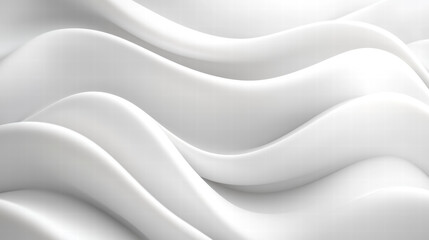 Obraz premium Minimalist white curved lines create abstract and smooth design