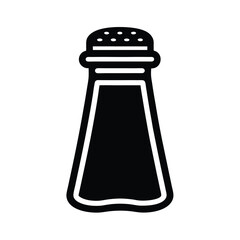 salt shaker stencil icon silhouette vector illustration