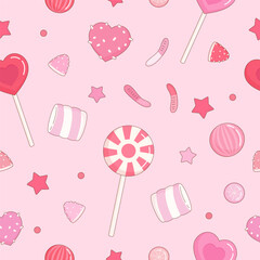 valentine candy party pattern