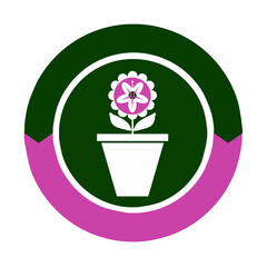 flower icon vector illustration