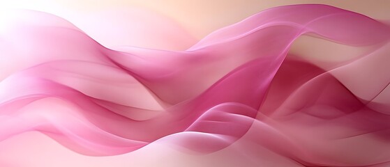 Obraz premium Abstract Pink Fabric Flow