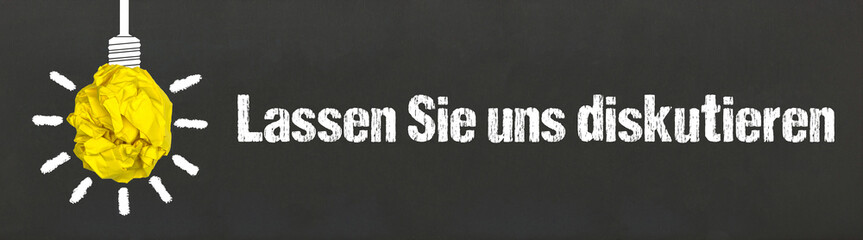 Lassen Sie uns diskutieren