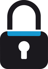 lock icon on square internet button