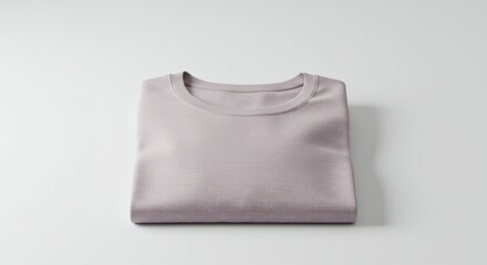 Folded T Shirt on White Surface