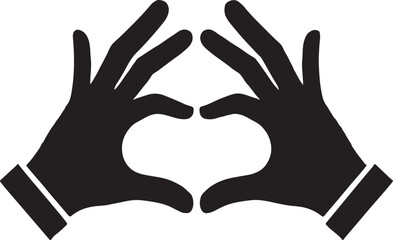 Finger with romantic style vector icon vector illustration