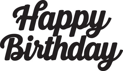 Happy birthday typography vector illustration vector illustration