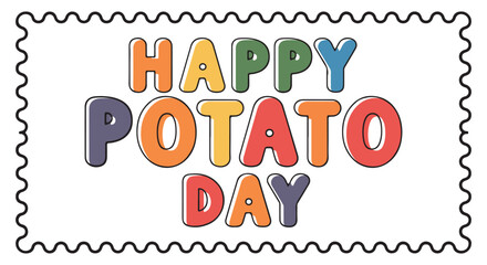 National Potato Day Celebration with Fries and Potatoes Illustration | vector graphic of national potato day | Holiday concept