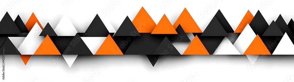 Poster abstract triangles design