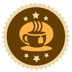 coffee label vector illustration