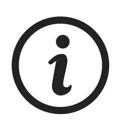 I button . Information icon