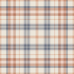 Plaid seamless pattern. Check line. Repeating tartan checks design. Repeated scottish stripe flannel. Scotland fabric prints. Gingham twill lattice. Repeat checkered weave plaids. Vector illustration