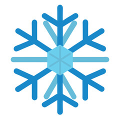 snowflake on blue background