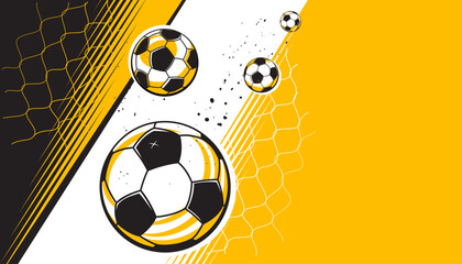 Football or soccer background design. The sport concept
