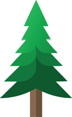 christmas tree isolated on white