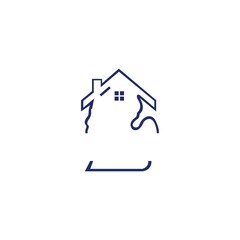 Real Estate house logo design concept